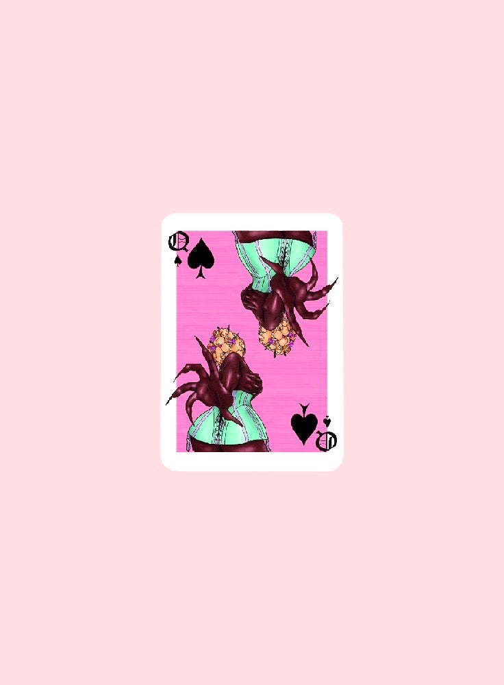 Queen of Spades Stickers