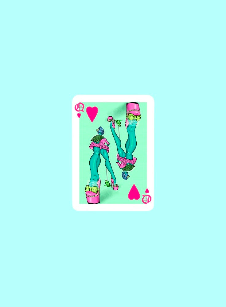 Queen of Hearts Stickers