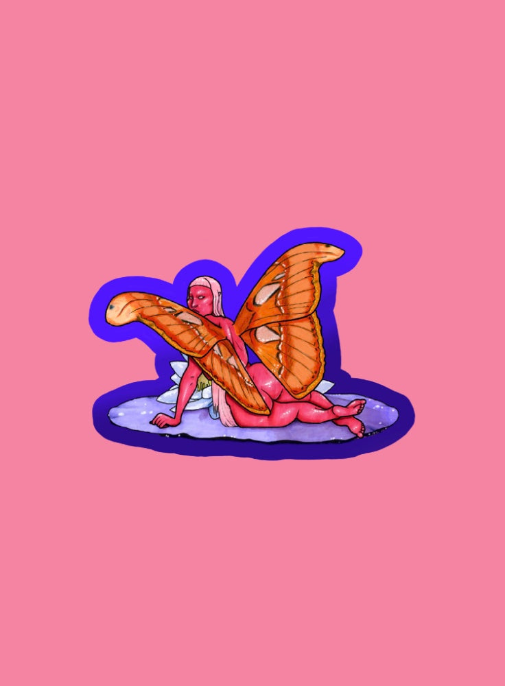 Mothgirl Wall Sticker