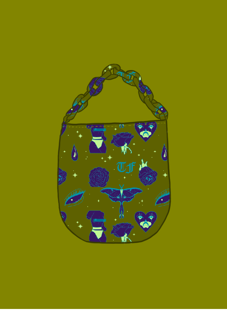 Chain Tote Bag (Pickle)